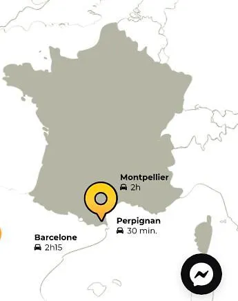 Centre Du Boulou Pour 2 Personnes- Check In 18h 20h Check Out 11h Max Juillet-aout 1 Semaine Minimum شقة *